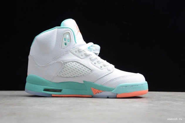 Rep Onekick Light 440892-100 Air Jordan GS Aqua 5 0821